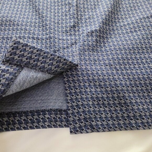 Banana Republic Houndstooth Pencil Skirt | Blue Knit Workwear | 10 Petite - Picture 6 of 10